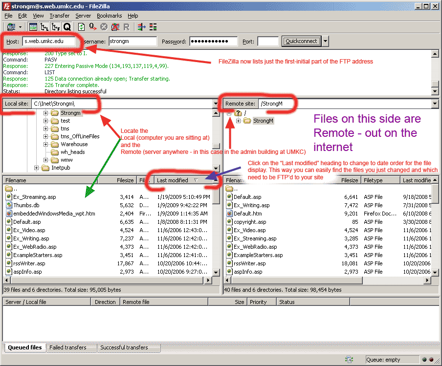filezilla ftp client browse network